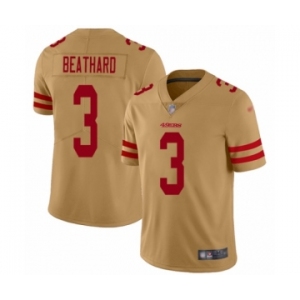 Youth San Francisco 49ers #3 C. J. Beathard Limited Gold Inverted Legend Football Jersey