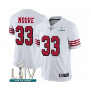 Youth San Francisco 49ers #33 Tarvarius Moore Limited White Rush Vapor Untouchable Super Bowl LIV Bound Football Jersey