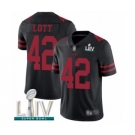 Youth San Francisco 49ers #42 Ronnie Lott Black Vapor Untouchable Limited Player Super Bowl LIV Bound Football Jersey