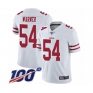 Youth San Francisco 49ers #54 Fred Warner White Vapor Untouchable Limited Player 100th Season Football Jersey