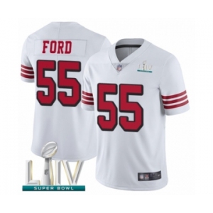 Youth San Francisco 49ers #55 Dee Ford Limited White Rush Vapor Untouchable Super Bowl LIV Bound Football Jersey