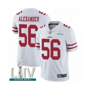 Youth San Francisco 49ers #56 Kwon Alexander White Vapor Untouchable Limited Player Super Bowl LIV Bound Football Jersey