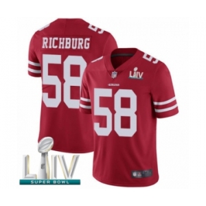Youth San Francisco 49ers #58 Weston Richburg Red Team Color Vapor Untouchable Limited Player Super Bowl LIV Bound Football Jersey