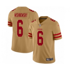 Youth San Francisco 49ers #6 Mitch Wishnowsky Limited Gold Inverted Legend Football Jersey