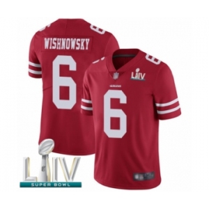 Youth San Francisco 49ers #6 Mitch Wishnowsky Red Team Color Vapor Untouchable Limited Player Super Bowl LIV Bound Football Jersey