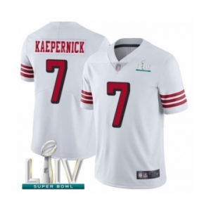 Youth San Francisco 49ers #7 Colin Kaepernick Limited White Rush Vapor Untouchable Super Bowl LIV Bound Football Jersey