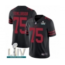 Youth San Francisco 49ers #75 Laken Tomlinson Black Vapor Untouchable Limited Player Super Bowl LIV Bound Football Jersey