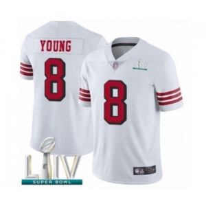 Youth San Francisco 49ers #8 Steve Young Limited White Rush Vapor Untouchable Super Bowl LIV Bound Football Jersey