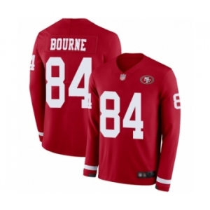 Youth San Francisco 49ers #84 Kendrick Bourne Limited Red Therma Long Sleeve Football Jersey
