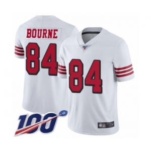 Youth San Francisco 49ers #84 Kendrick Bourne Limited White Rush Vapor Untouchable 100th Season Football Jersey