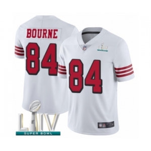 Youth San Francisco 49ers #84 Kendrick Bourne Limited White Rush Vapor Untouchable Super Bowl LIV Bound Football Jersey
