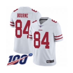 Youth San Francisco 49ers #84 Kendrick Bourne White Vapor Untouchable Limited Player 100th Season Football Jersey