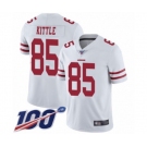 Youth San Francisco 49ers #85 George Kittle White Vapor Untouchable Limited Player 100th Season Football Jersey