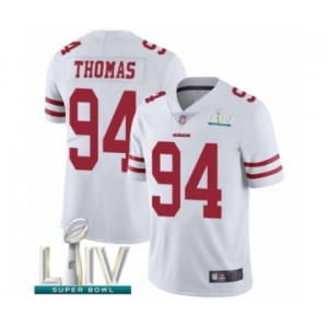 Youth San Francisco 49ers #94 Solomon Thomas White Vapor Untouchable Limited Player Super Bowl LIV Bound Football Jersey