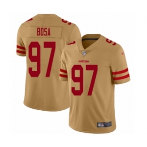 Youth San Francisco 49ers #97 Nick Bosa Limited Gold Inverted Legend Football Jersey