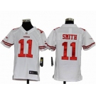 nike youth nfl jerseys san francisco 49ers #11 smith white[nike]