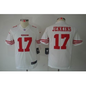 nike youth nfl jerseys san francisco 49ers #17 jenkins white[nike limited]