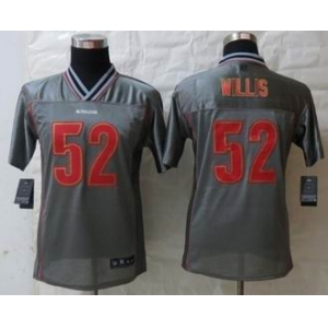 nike youth nfl jerseys san francisco 49ers #52 patrick willis grey[nike vapor]