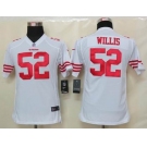 nike youth nfl jerseys san francisco 49ers #52 willis white[nike]