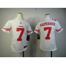 nike youth nfl jerseys san francisco 49ers #7 kaepernick white[nike limited]