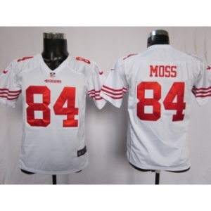 nike youth nfl jerseys san francisco 49ers #84 moss white[nike]