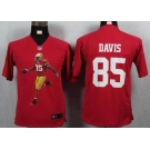 nike youth nfl jerseys san francisco 49ers #85 davis red[portrait fashion]