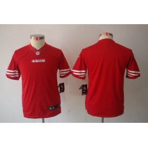 nike youth nfl jerseys san francisco 49ers blank red[nike limited]
