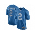 Men Nike Detroit Lions #2 Kasey Redfern Game Blue Alternate NFL Jersey