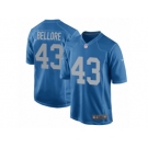 Men Nike Detroit Lions #43 Nick Bellore Game Blue Alternate NFL Jersey