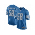Men Nike Detroit Lions #58 Paul Worrilow Game Blue Team Color NFL Jersey