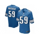 Men's Nike Detroit Lions #59 Tahir Whitehead Game Light Blue Team Color NFL Jersey