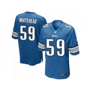Men's Nike Detroit Lions #59 Tahir Whitehead Game Light Blue Team Color NFL Jersey