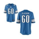 Men's Nike Detroit Lions #60 Graham Glasgow Game Light Blue Team Color NFL Jersey