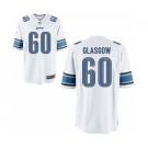 Men's Nike Detroit Lions #60 Graham Glasgow Game White NFL Jersey