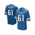 Men's Nike Detroit Lions #61 Kerry Hyder Game Light Blue Team Color NFL Jersey