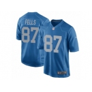 Men's Nike Detroit Lions #87 Darren Fells Game Blue Alternate NFL Jersey