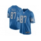 Men's Nike Detroit Lions #87 Darren Fells Game Light Blue Team Color NFL Jersey