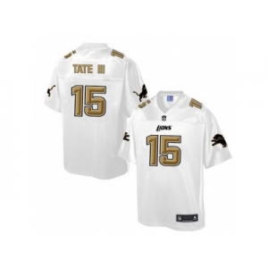 Nike Detroit Lions #15 Golden Tate III White Men's NFL Pro Line Fashion Game Jersey