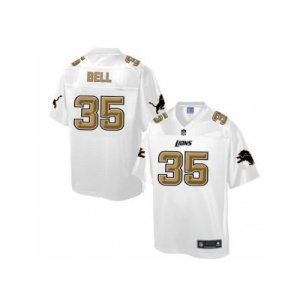 Nike Detroit Lions #35 Joique Bell White Men's NFL Pro Line Fashion Game Jersey