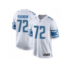 Nike Detroit Lions #72 Frank Ragnow Road Men White Game NFL Jersey