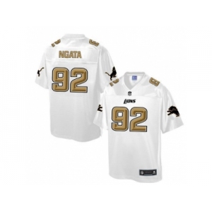 Nike Detroit Lions #92 Haloti Ngata White Men's NFL Pro Line Fashion Game Jersey