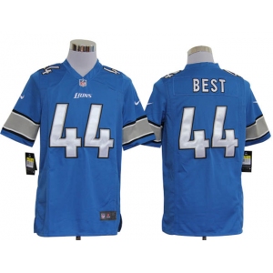 nike nfl jerseys detroit lions #44 jahvid best blue Game Jersey