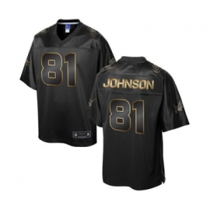 nike nfl jerseys detroit lions #81 calvin johnson black gold collection[game]