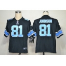 nike nfl jerseys detroit lions #81 calvin johnson black[game]