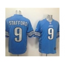 nike nfl jerseys detroit lions #9 stafford blue[game]