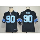 nike nfl jerseys detroit lions #90 ndamukong suh black[game]