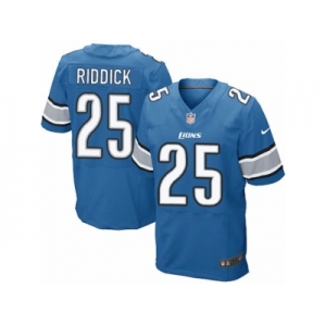 Men's Nike Detroit Lions #25 Theo Riddick Elite Light Blue Team Color NFL Jersey