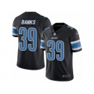 Men's Nike Detroit Lions #39 Johnthan Banks Elite Black Rush NFL Jersey