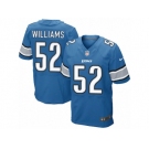 Men's Nike Detroit Lions #52 Antwione Williams Elite Light Blue Team Color NFL Jersey