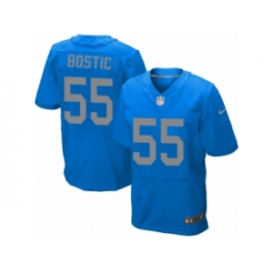 Men's Nike Detroit Lions #55 Jon Bostic Elite Blue Alternate NFL Jersey